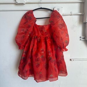 NWT The Strawberry Puff Dress Selkie